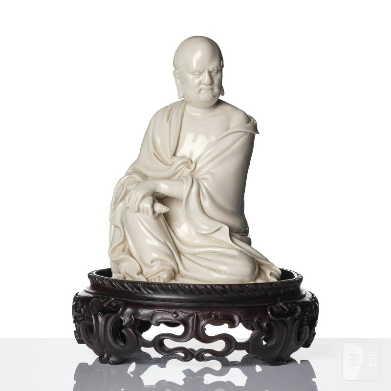 A blanc de Chine seated figure of Bodhidharma, - 图7